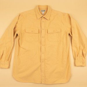 L.L.Bean Yellow Flannel Larger Regular